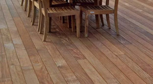 cedar decking feature